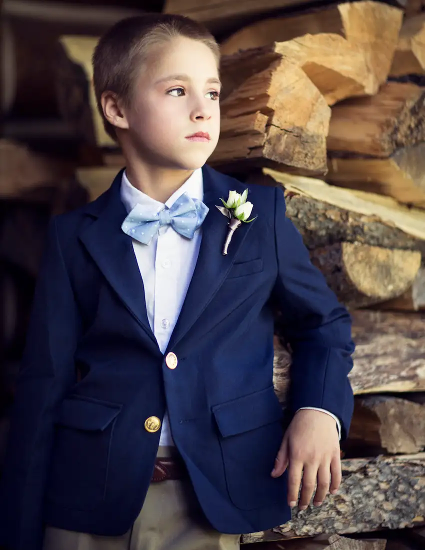 Ring bearer blue suit on sale